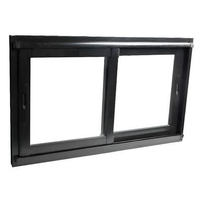 Ventana Módena Negra Vidrio Entero 150cm. x 200cm.