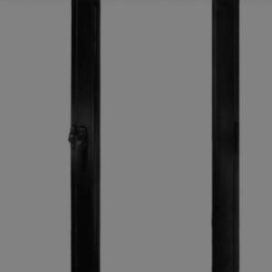 Lucera de Aluminio Línea Herrero Negro 50cm. x 80cm.